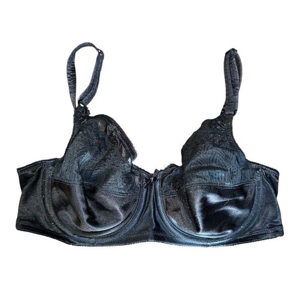 Vintage WOW Black Underwire Lace Bra 916 | Size 36C - Picture 1 of 4
